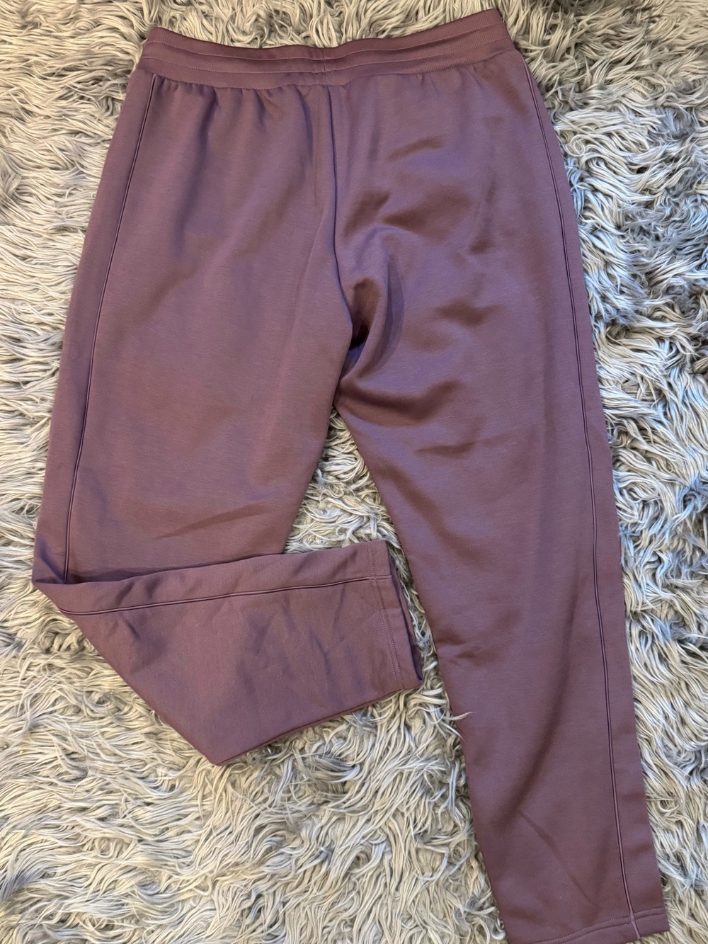 NWOT adidas Mauve Fleece Tapered Track Pants - Picture 8 of 11